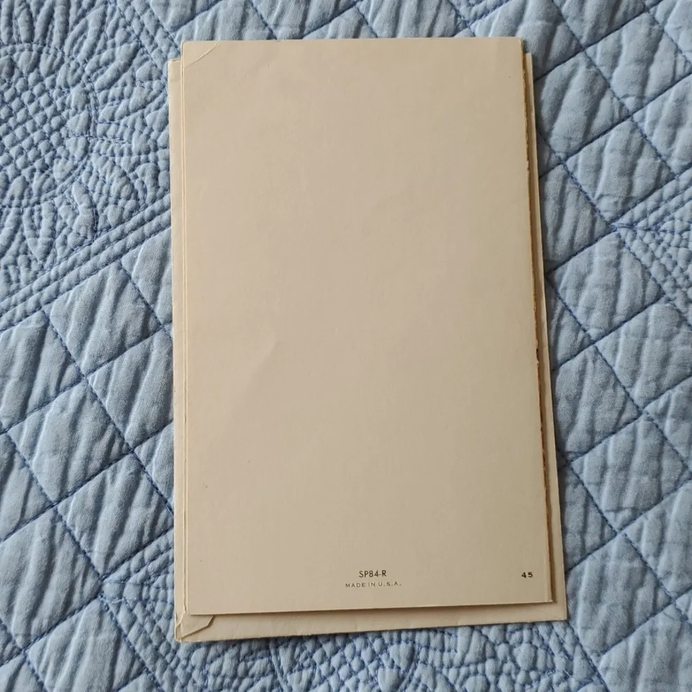 Vintage Unused Birthday Card, Size 4